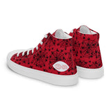 Men’s creepy spiders  high top canvas shoes